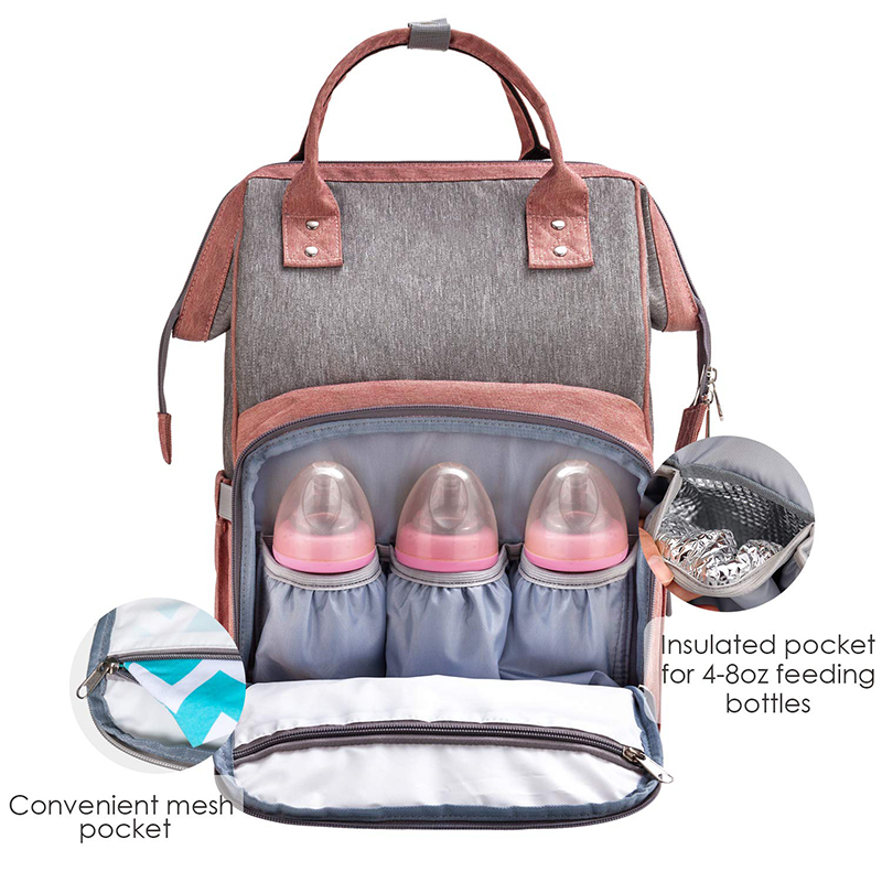 Mom nappy backpack smell proof diaper bag