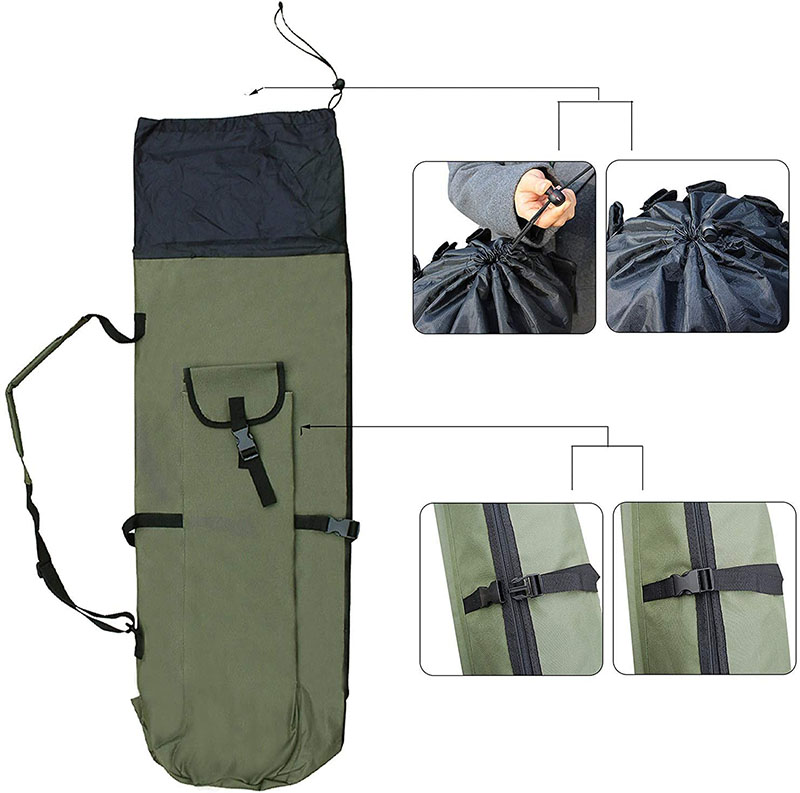 Fishing pole storage bag