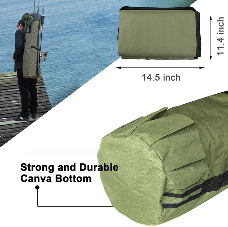 Fishing pole storage bag