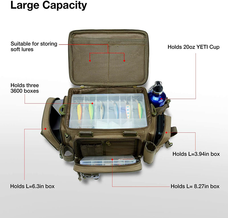 Outdoor military large fishing backpack