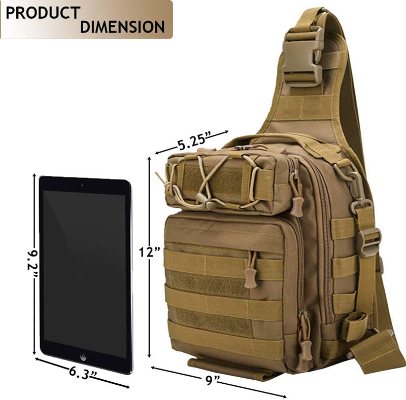 Outdoor fishing sling backpack