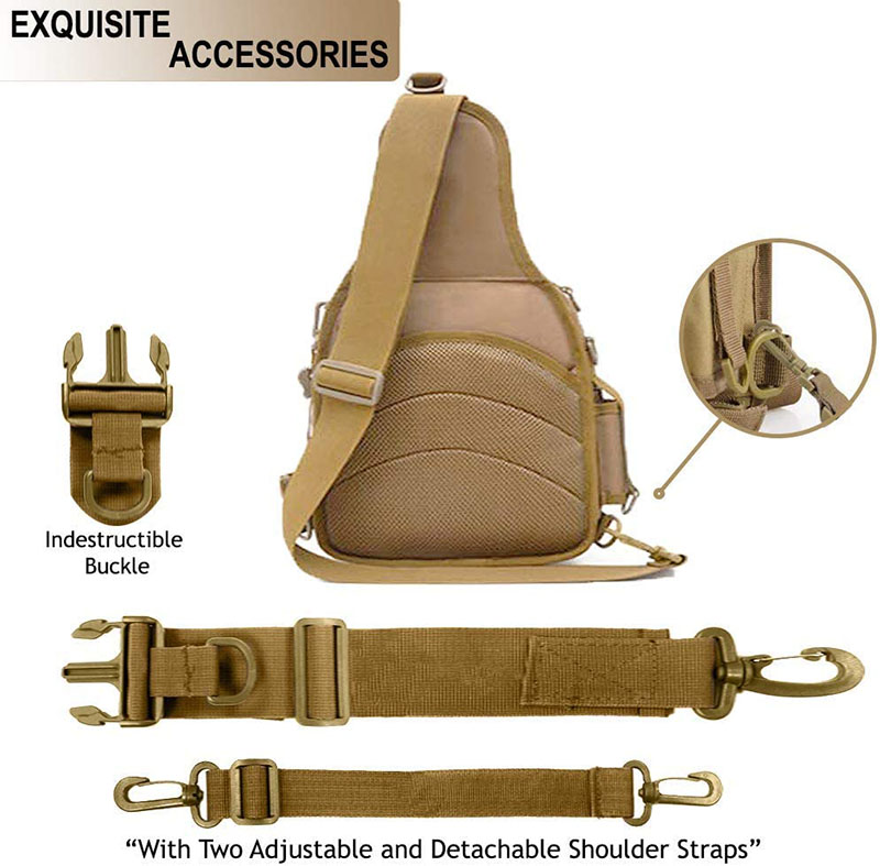 Outdoor fishing sling backpack