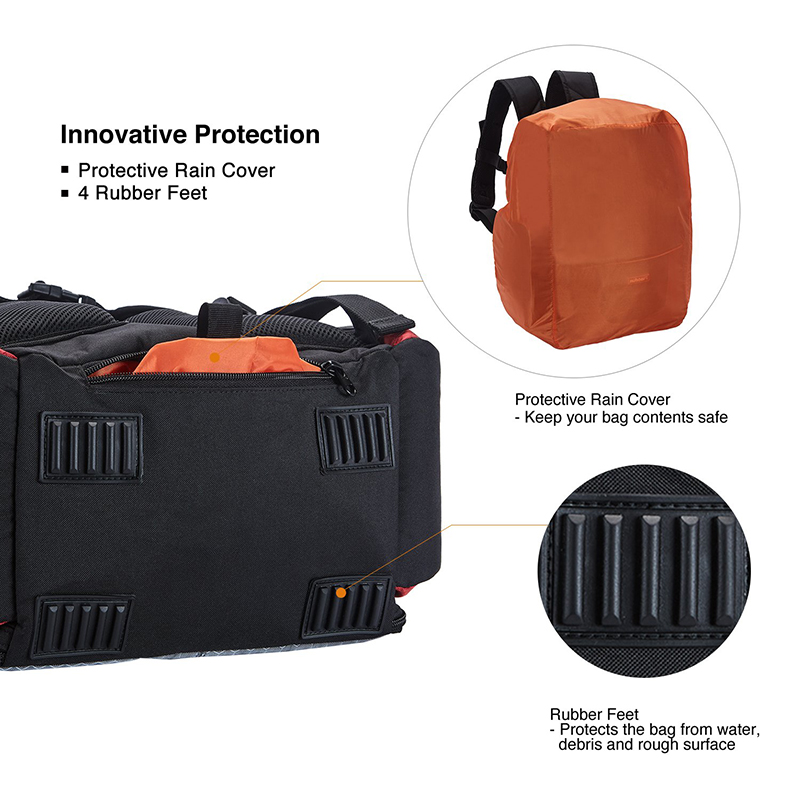 Waterproof protective fishing backpack