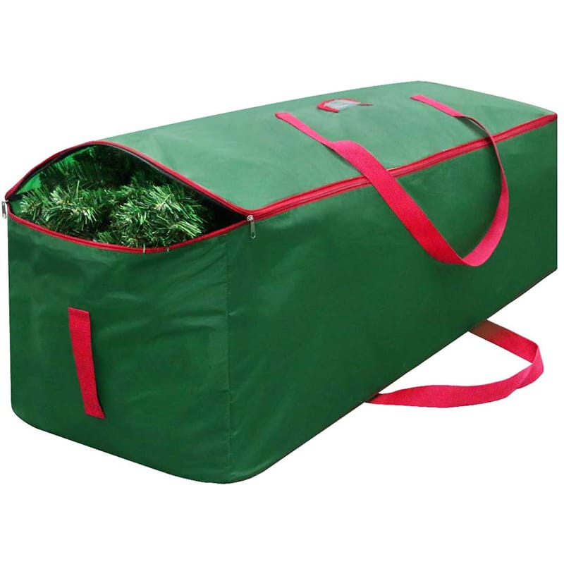Green rectangle holiday Xmas tree container