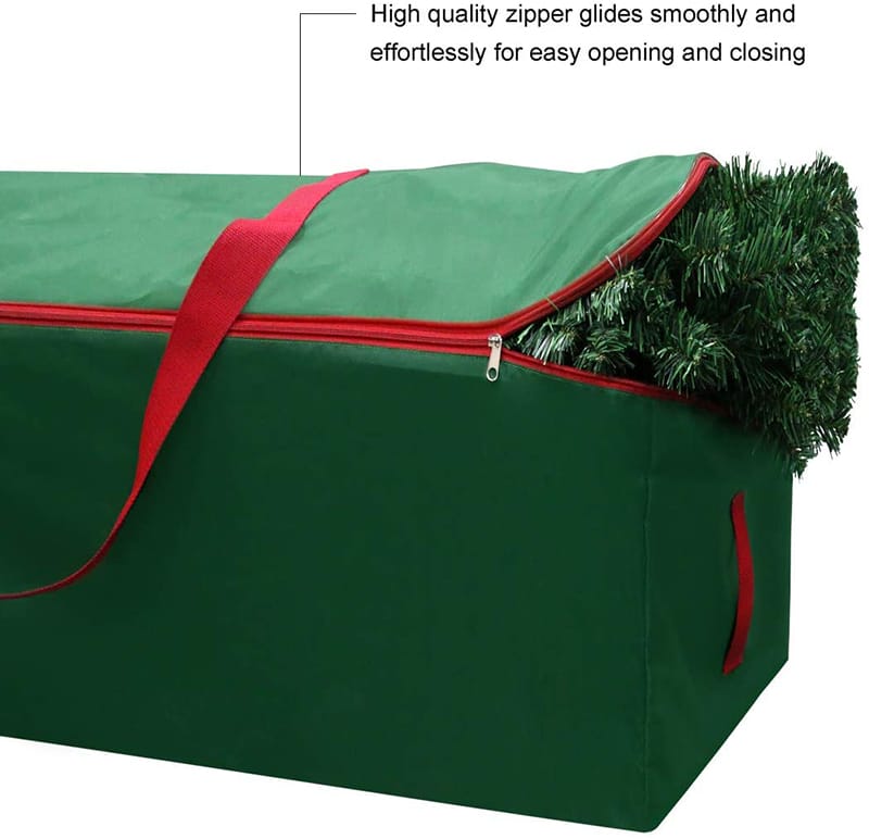 Green rectangle holiday Xmas tree container