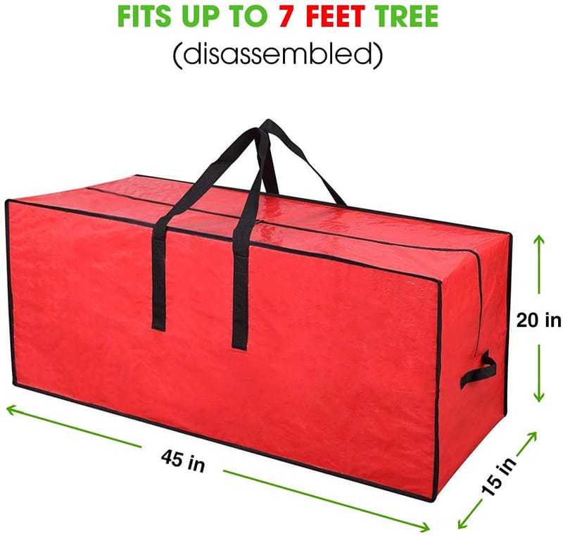 Red Xmas tree storage bag