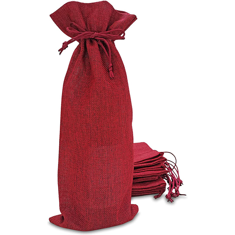 Drawstring gift wine bag