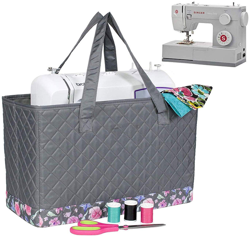 Quilted Sewing Machine Carrying Case