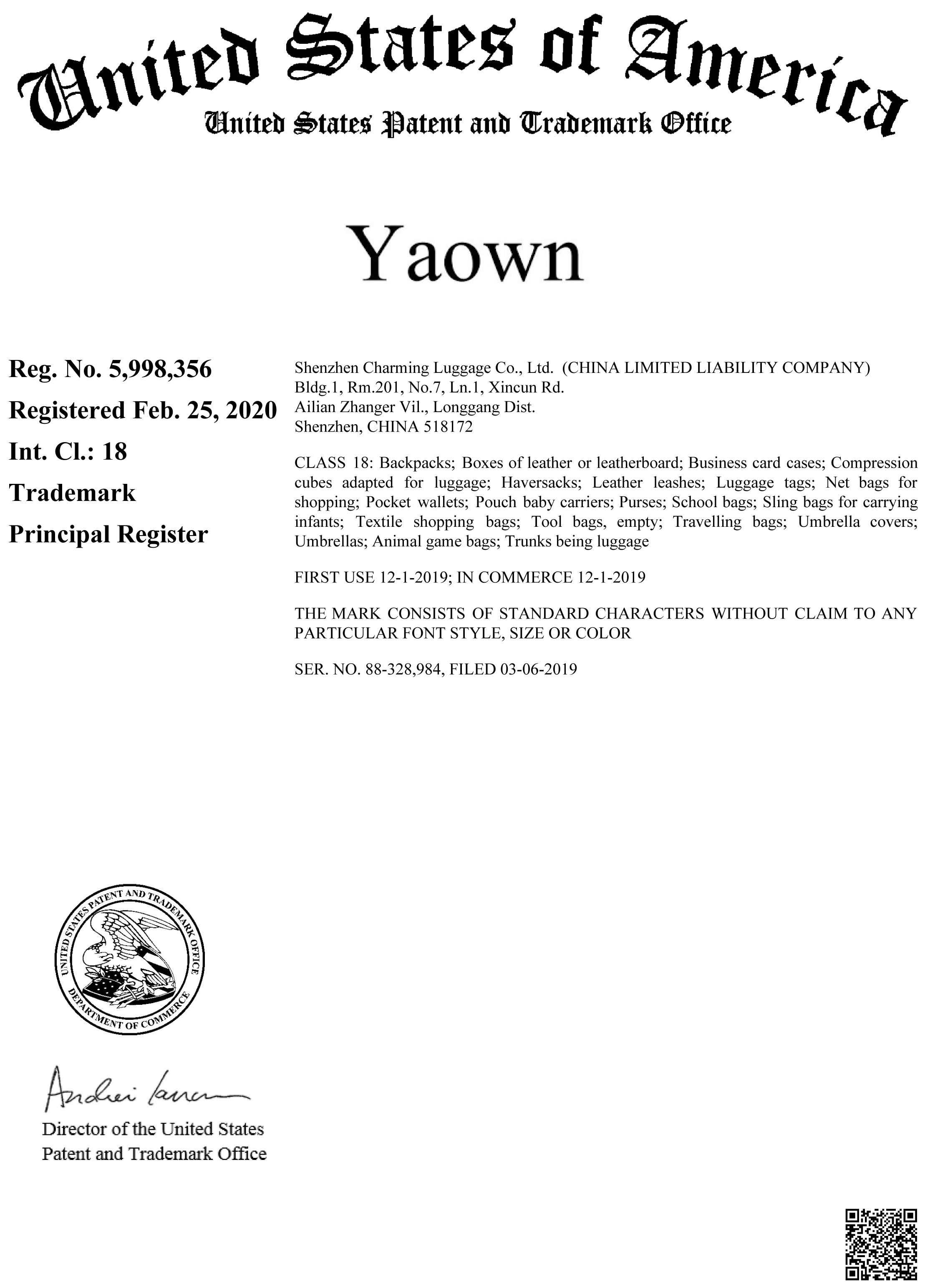 Yaown Trademark